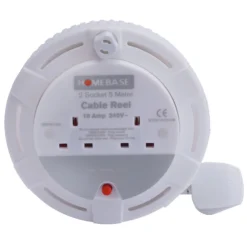 None Masterplug 2 Socket Cassette Reel 5m White