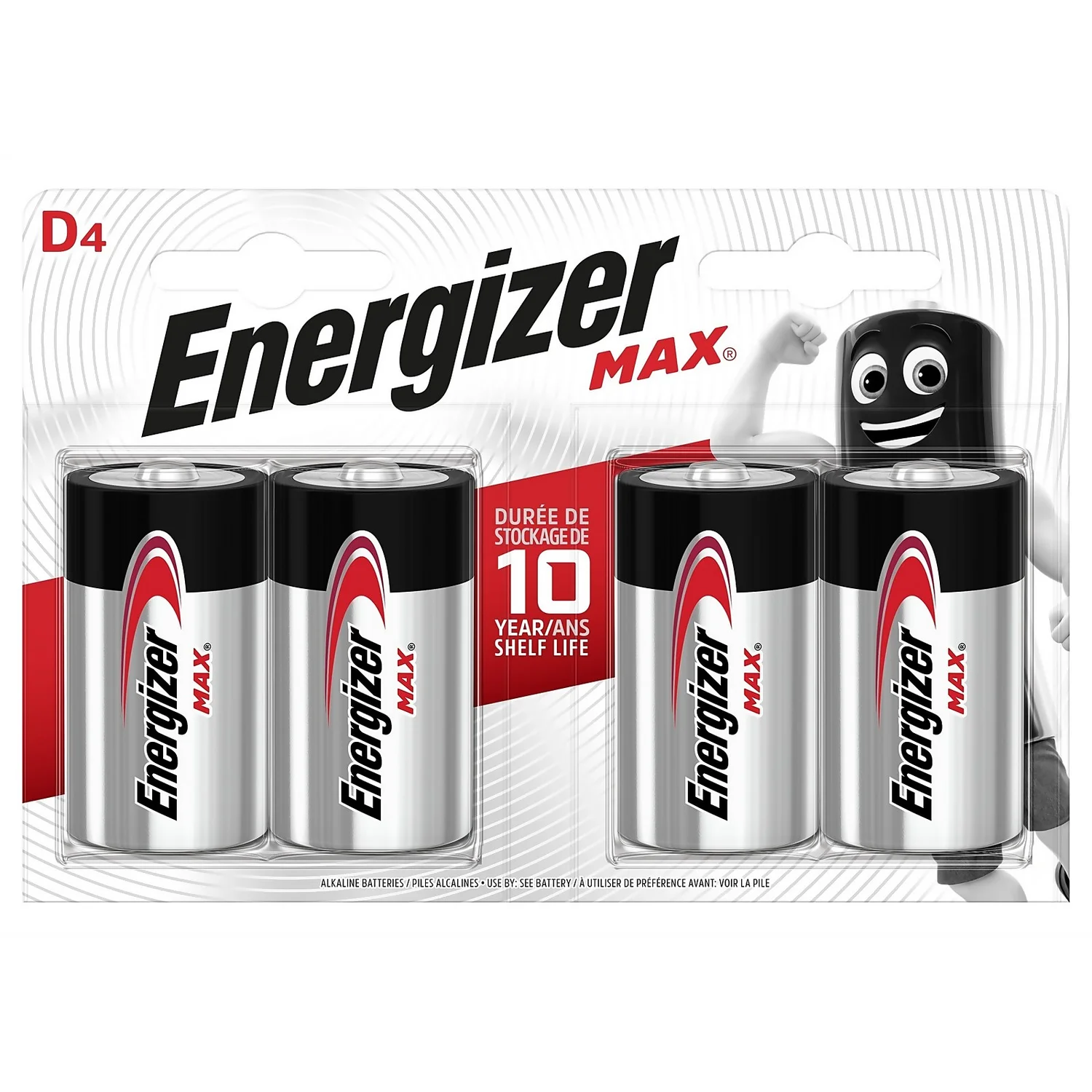 Energizer MAX Alkaline D Batteries - 4 Pack 1 Energizer MAX Alkaline D Batteries - 4 Pack