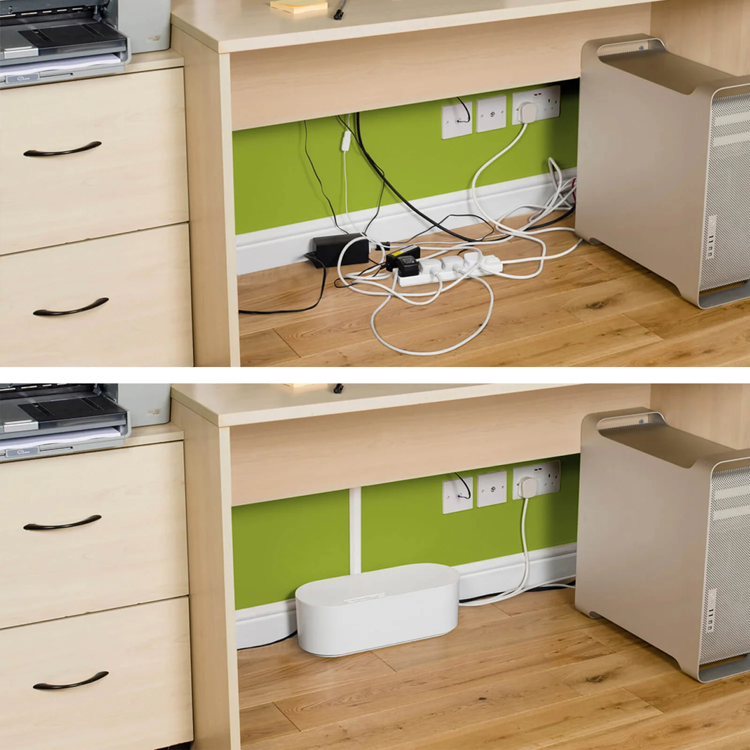 D-Line Cable Tidy Unit Small White 4 D-Line Cable Tidy Unit Small White - Image 4