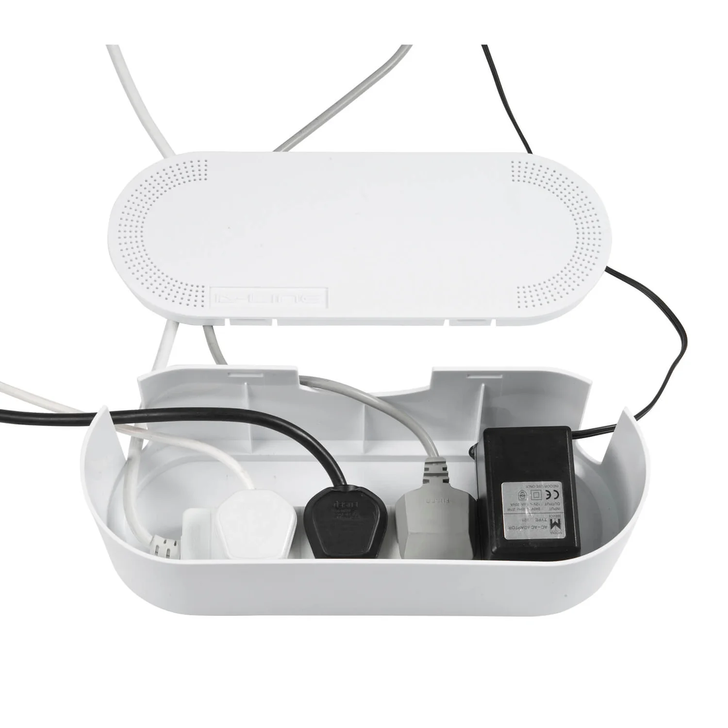 D-Line Cable Tidy Unit Small White 2 D-Line Cable Tidy Unit Small White - Image 2