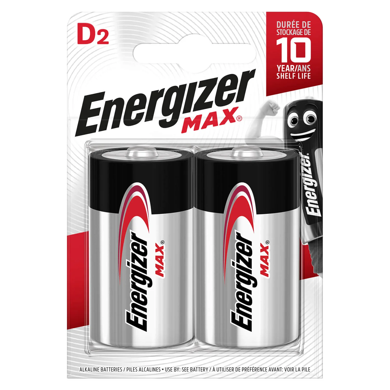 Energizer MAX Alkaline D Batteries - 2 Pack 1 Energizer MAX Alkaline D Batteries - 2 Pack