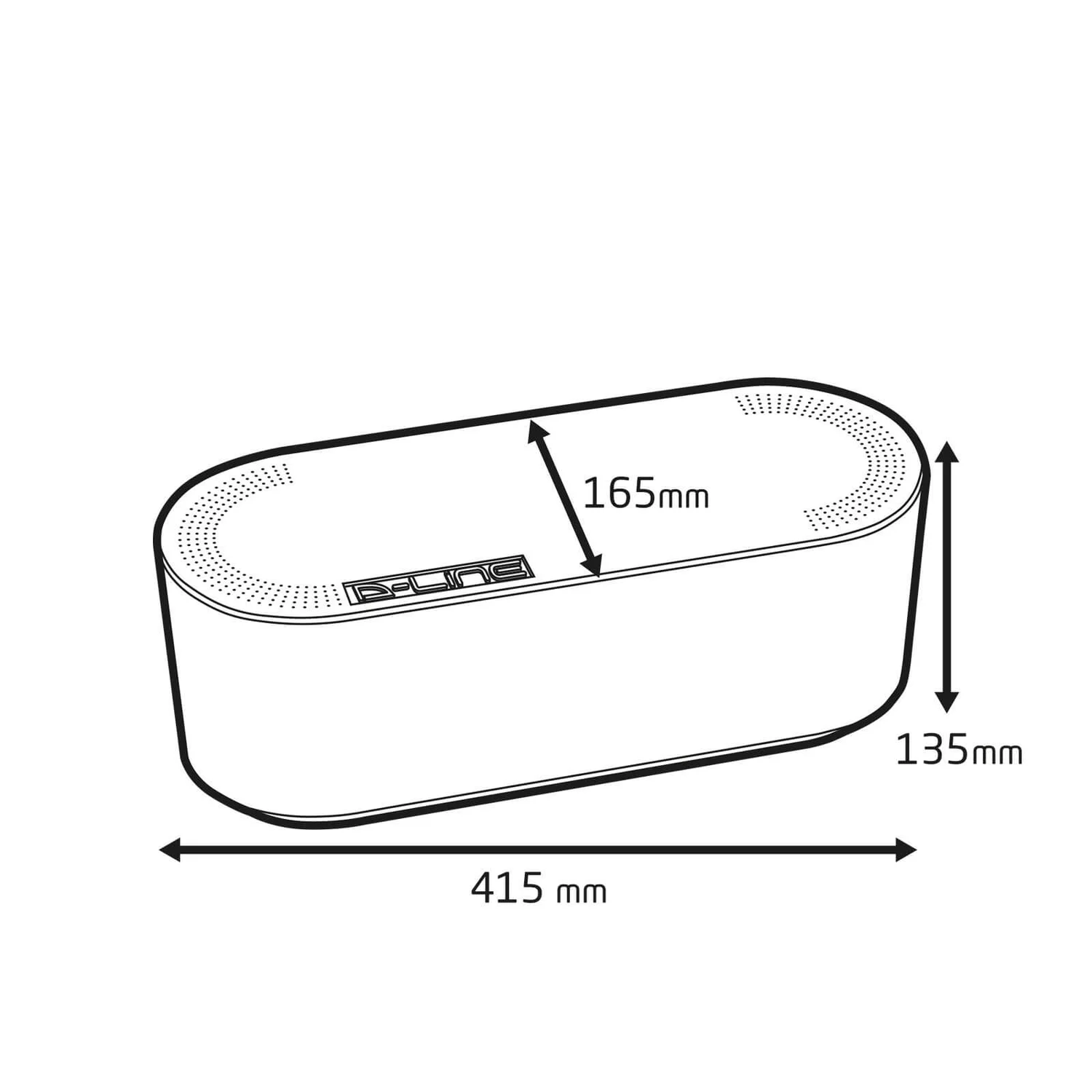 D-Line Cable Tidy Unit Large White 4 D-Line Cable Tidy Unit Large White - Image 4
