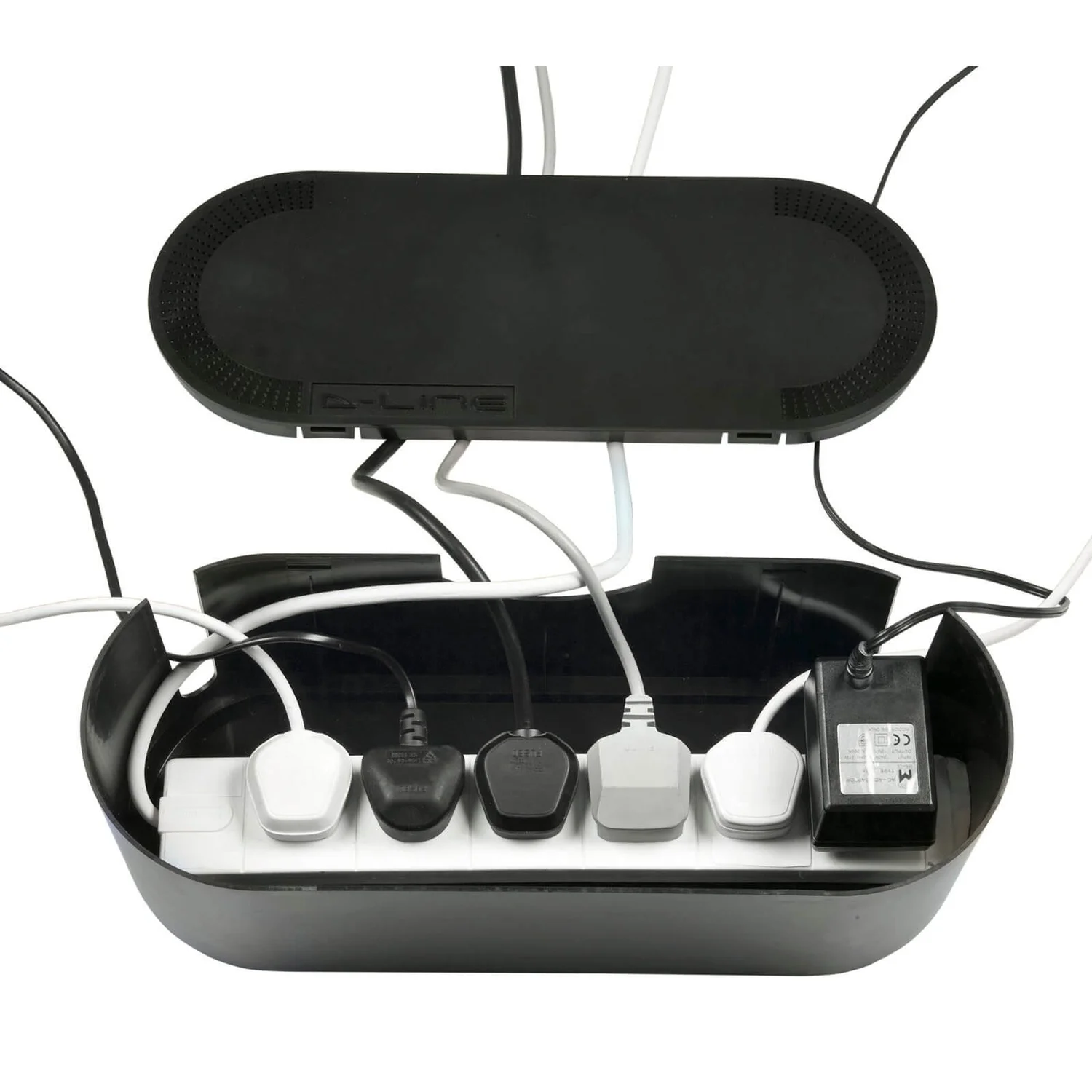 D-Line Cable Tidy Unit Large Black 2 D-Line Cable Tidy Unit Large Black - Image 2