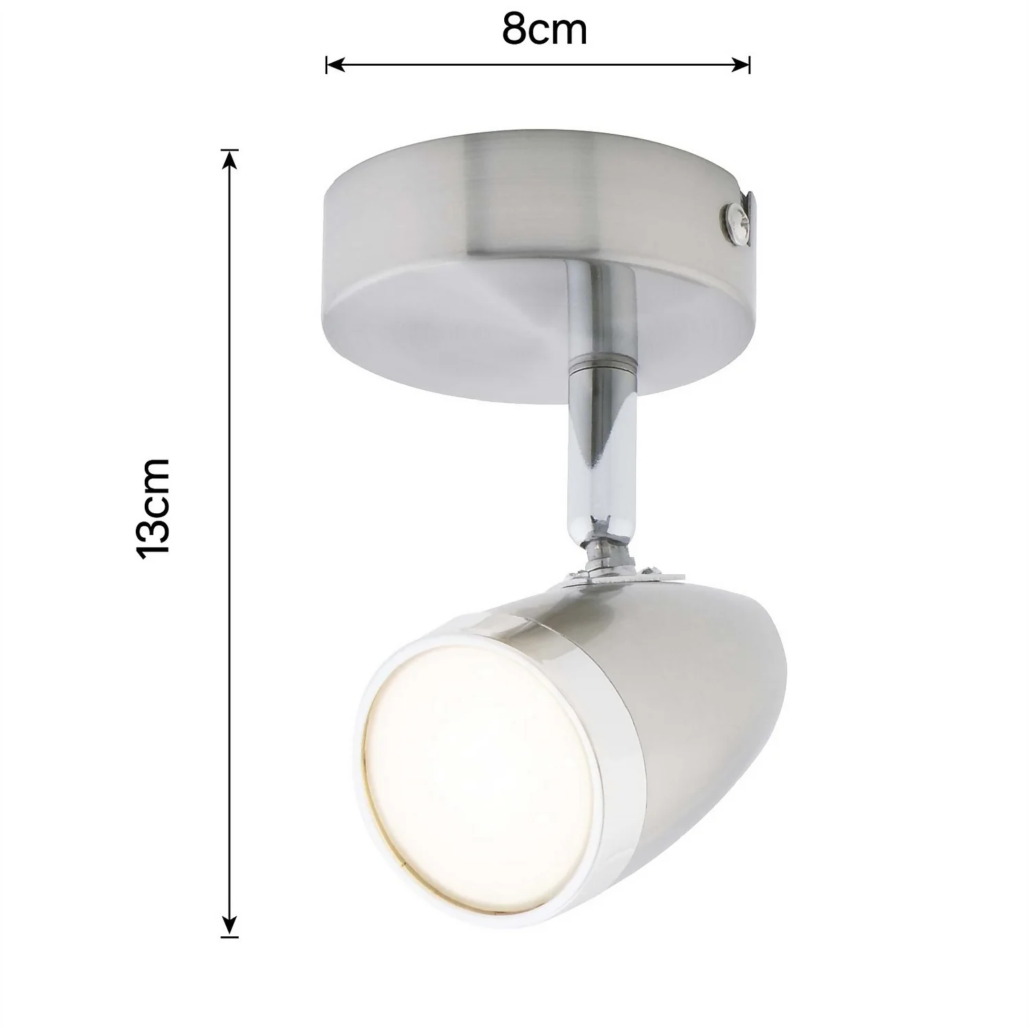 Vector 1 Bar LED Spotlight - Satin Nickel 4 Vector 1 Bar LED Spotlight - Satin Nickel - Image 4