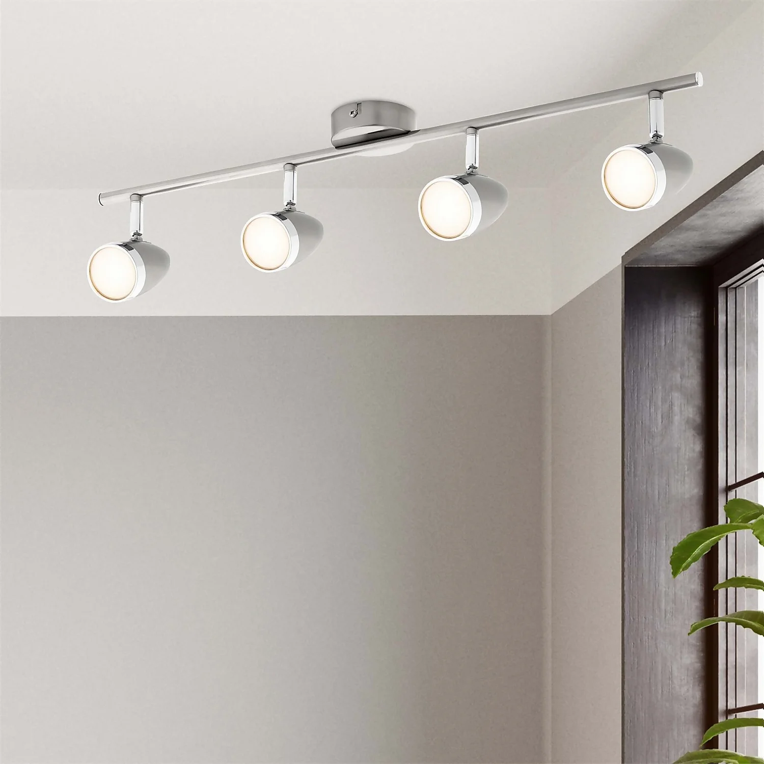 Vector 4 Bar LED Spotlight - Satin Nickel 2 Vector 4 Bar LED Spotlight - Satin Nickel - Image 2