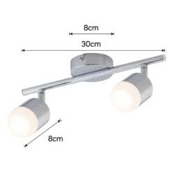 Pallas 2 Bar 4W LED Spotlight - Chrome -None || EGLO || Energizer Sales 12810236 1164843073613312