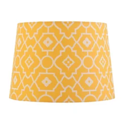Patterned Tapered Lamp Shade - Yellow