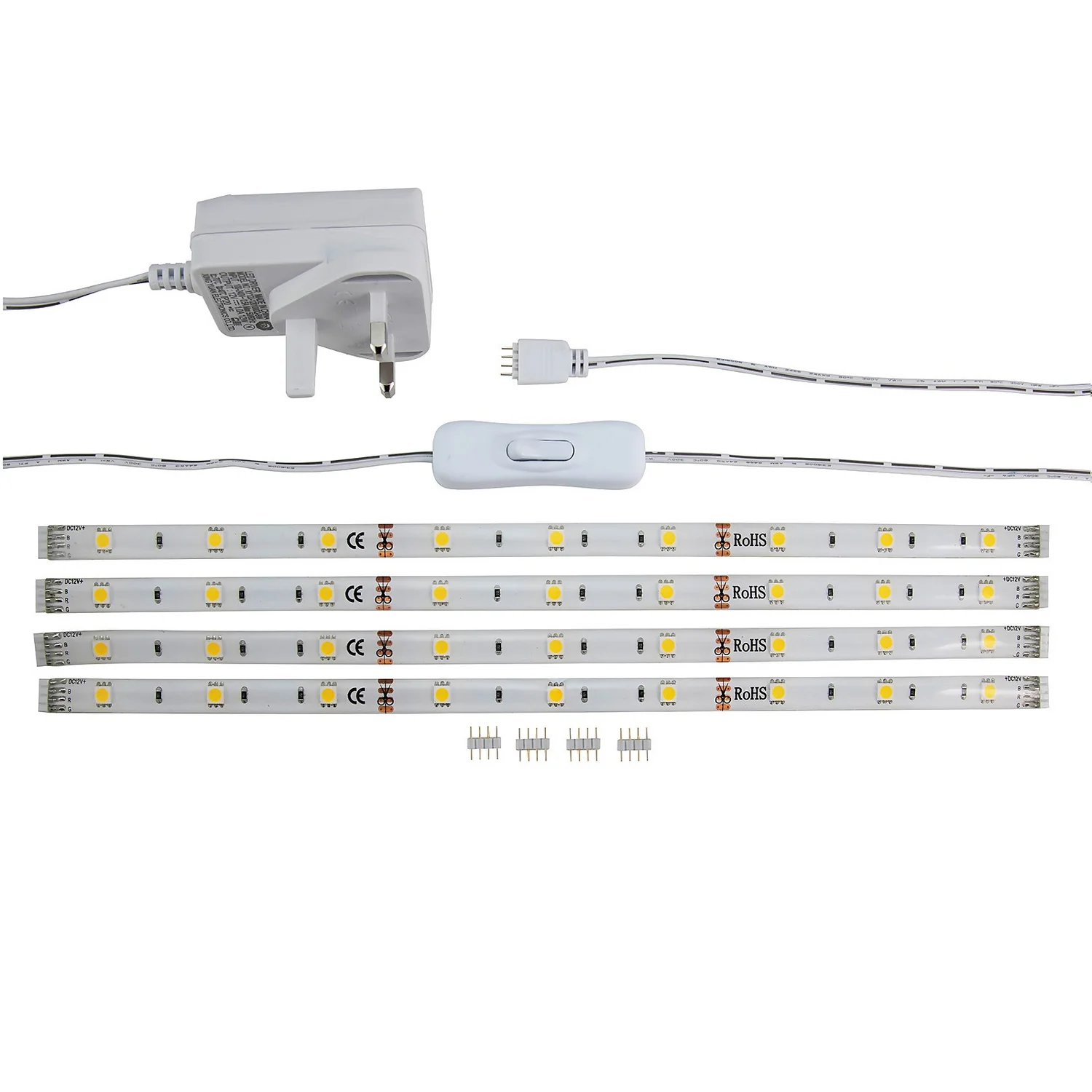 Warm White LED Flex Strip Light 4 Pack 3 Warm White LED Flex Strip Light 4 Pack - Image 3