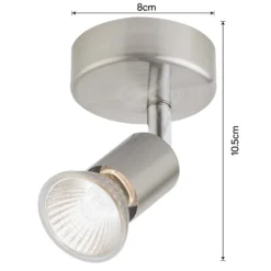 Rochdale 1x 35W Spotlight - Brushed Stainless Steel -None || EGLO || Energizer Sales 12813666 8924843086003885