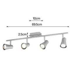 Swansea 4x 35W Spotlight - Brushed Stainless Steel -None || EGLO || Energizer Sales 12813798 3324843086454485