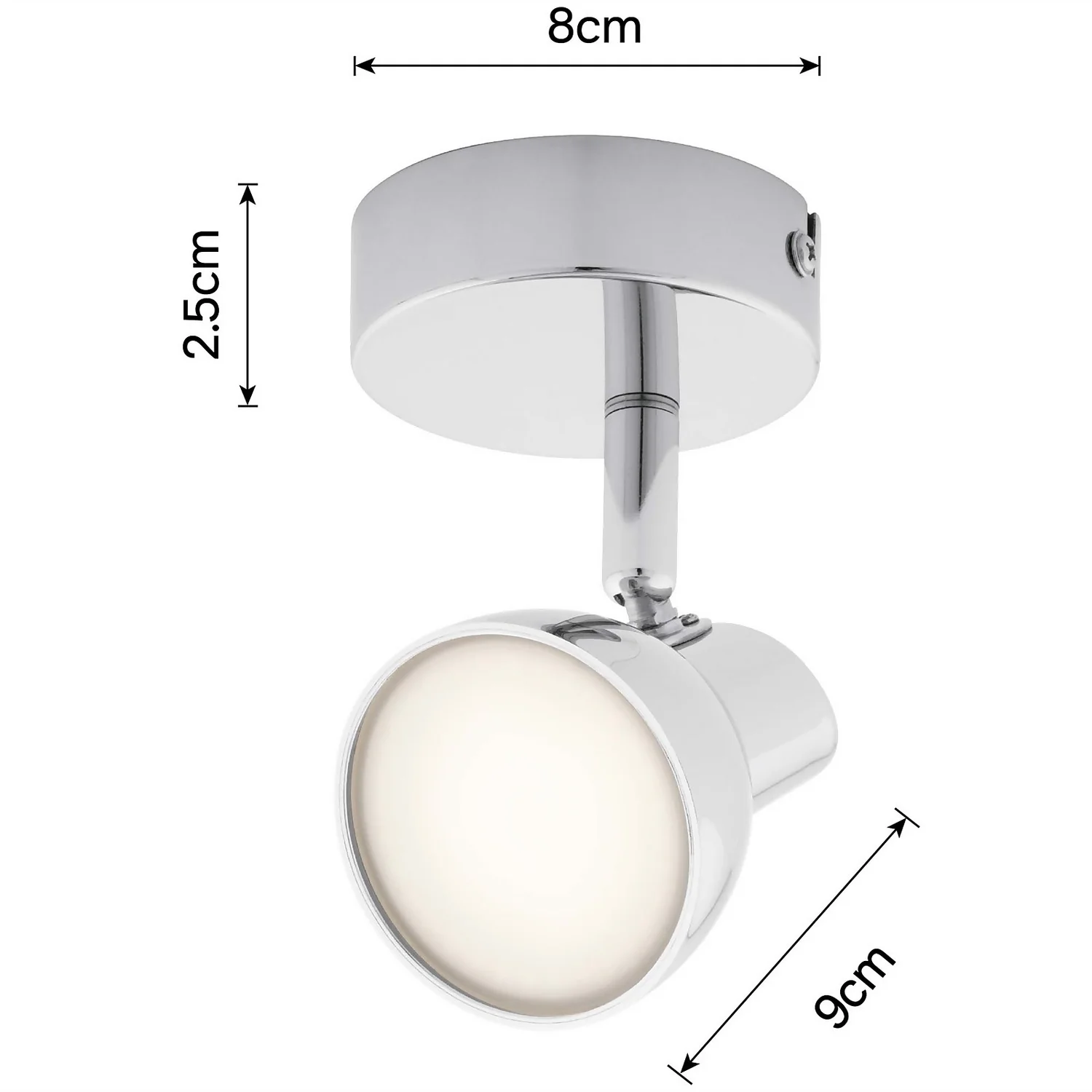 Apollo 1x 5W LED Spotlight - Chrome 4 Apollo 1x 5W LED Spotlight - Chrome - Image 4