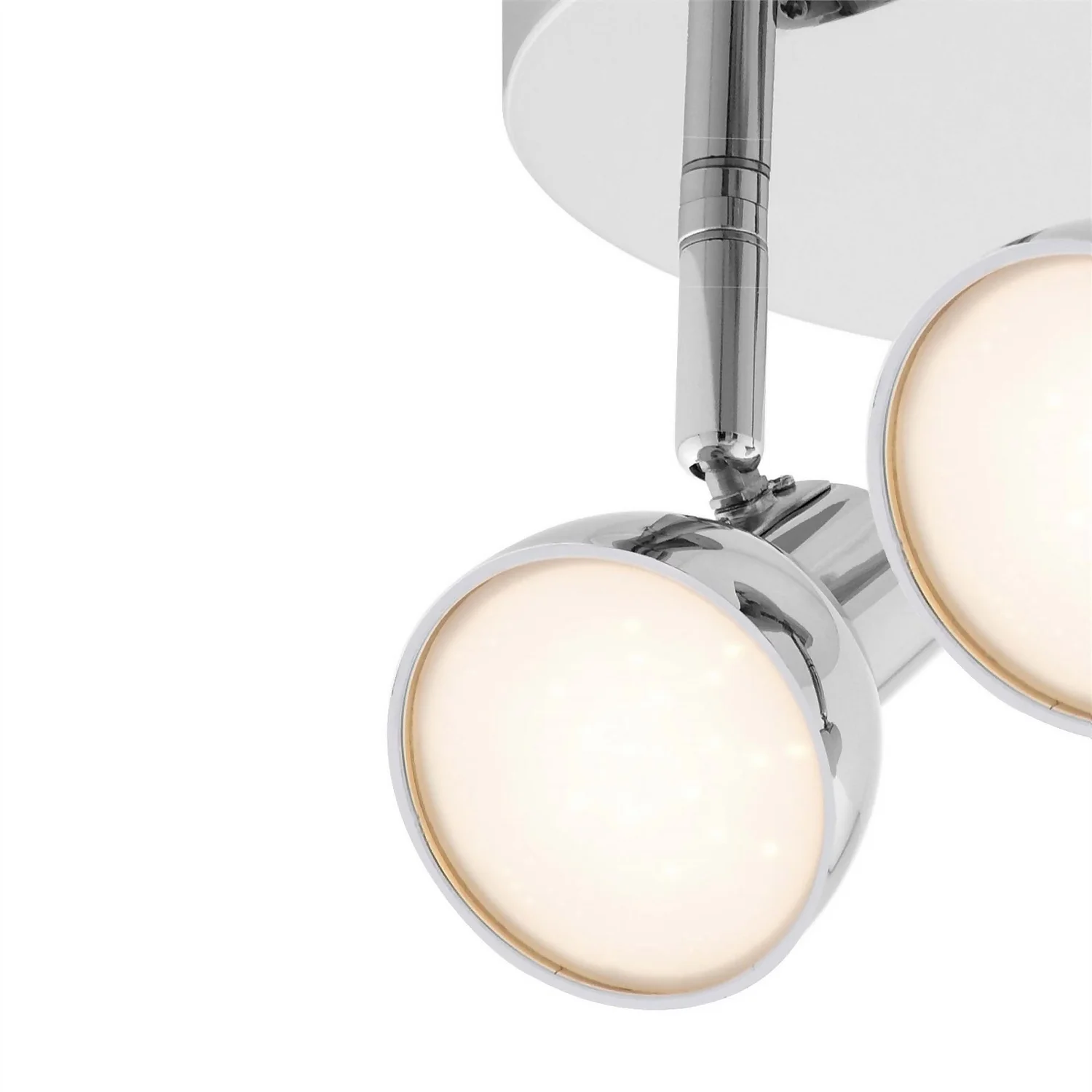 Apollo 3x 5W Round Plate LED Spotlight - Chrome 3 Apollo 3x 5W Round Plate LED Spotlight - Chrome - Image 3