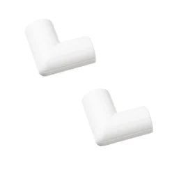 D-Line Mini Decorative Trunking Clip Over Flat Bends 2 Pack 30mm X 15mm White