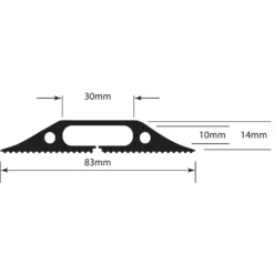 D-Line Light Duty Floor Cable Cover 17mm X 9mm X 1.8m Black 13 D-Line Light Duty Floor Cable Cover 17mm X 9mm X 1.8m Black -None || EGLO || Energizer Sales 12814531 1824833201912048