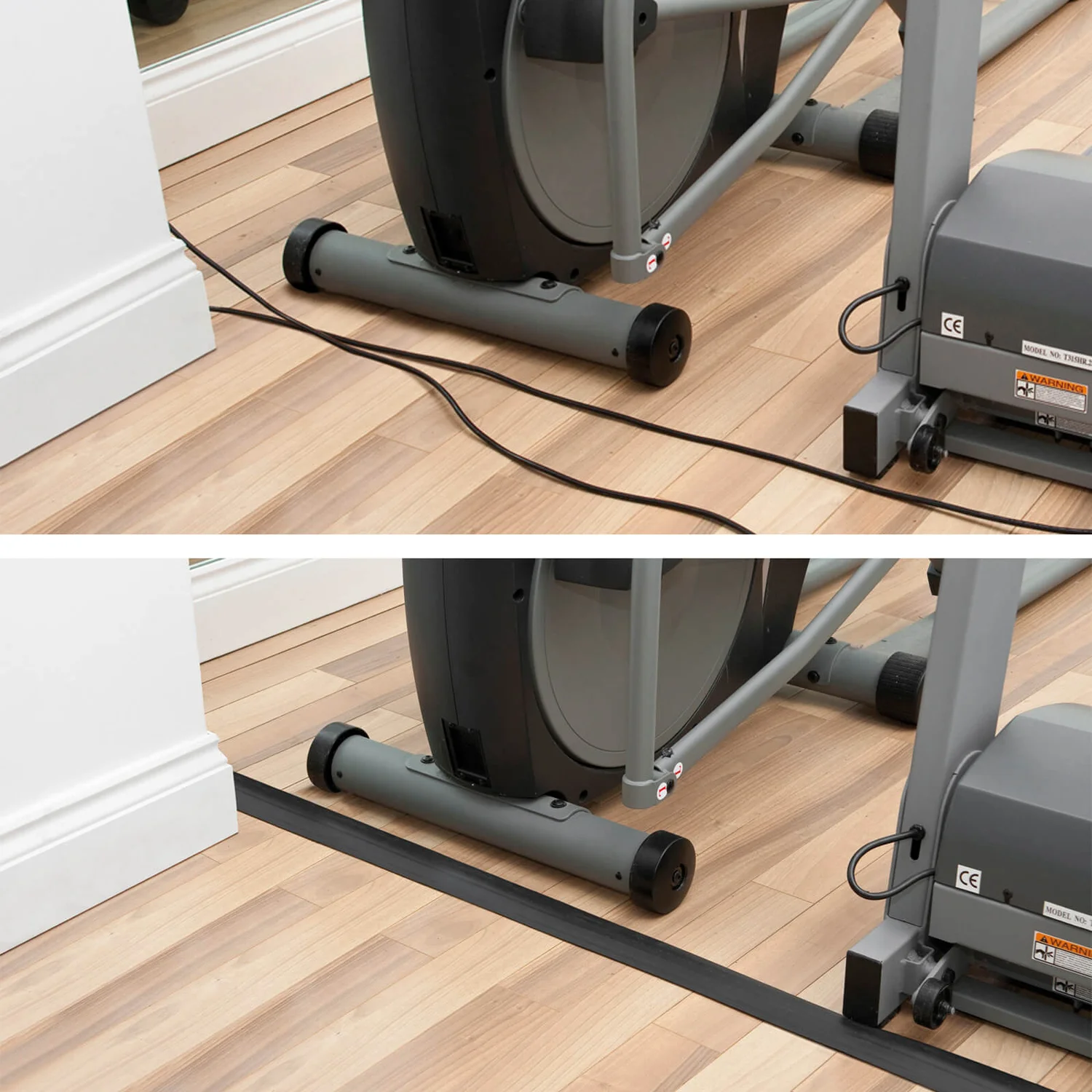 D-Line Light Duty Floor Cable Cover 17mm X 9mm X 1.8m Black 2 D-Line Light Duty Floor Cable Cover 17mm X 9mm X 1.8m Black - Image 2