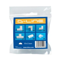 D-Line Mini Decorative Trunking Clip Over 10 Piece Accessory Multipack 30mm X 15mm White -None || EGLO || Energizer Sales 12814537 9874833199487040
