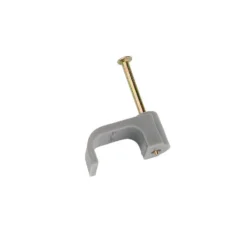 None Masterplug Twin & Earth Cable Clips 6mm Grey 20 Pack