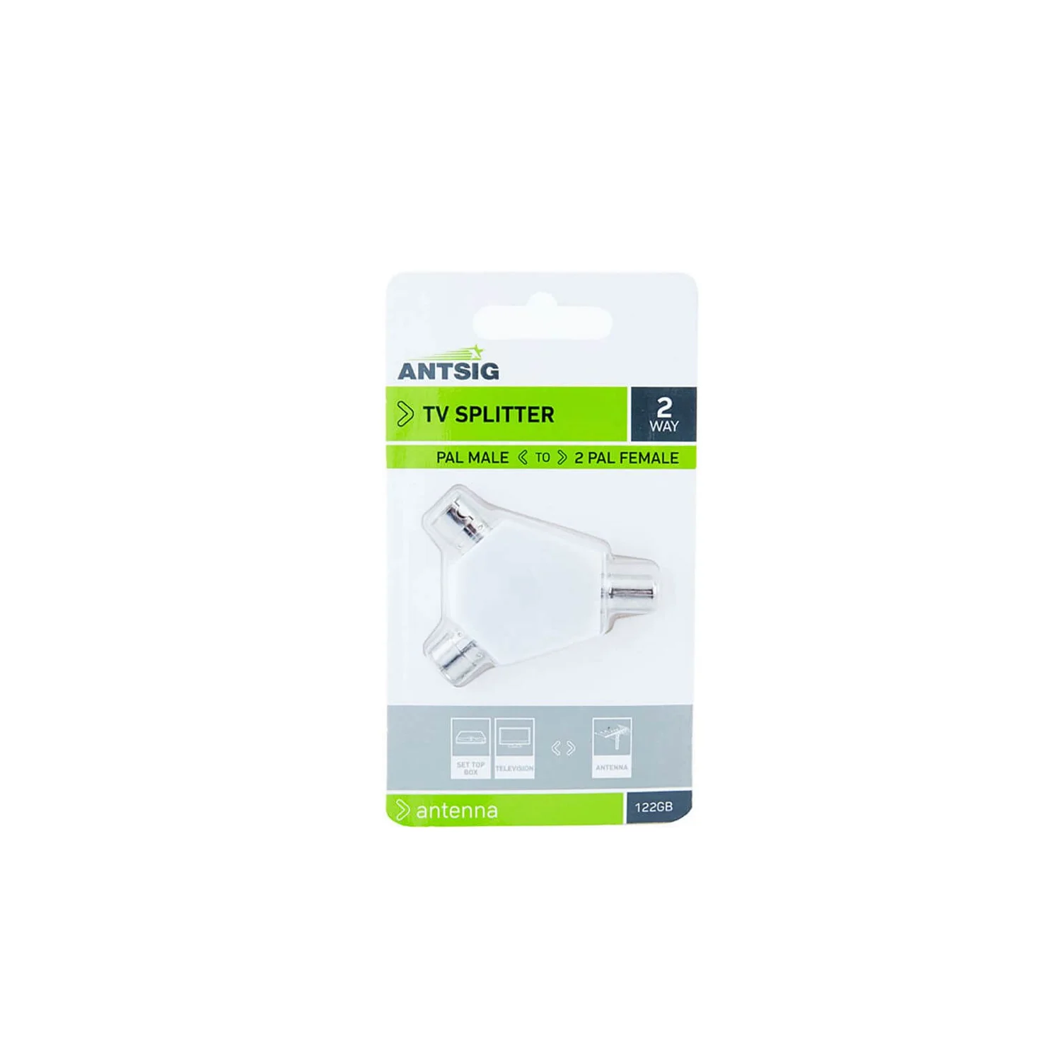 Antsig 2 Way TV Splitter 2 Antsig 2 Way TV Splitter - Image 2