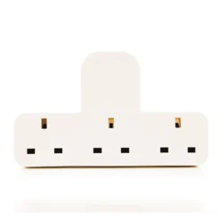 Arlec 3 Socket Fused Adaptor White