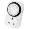 Arlec 7 Day Mechanical Timer Socket White