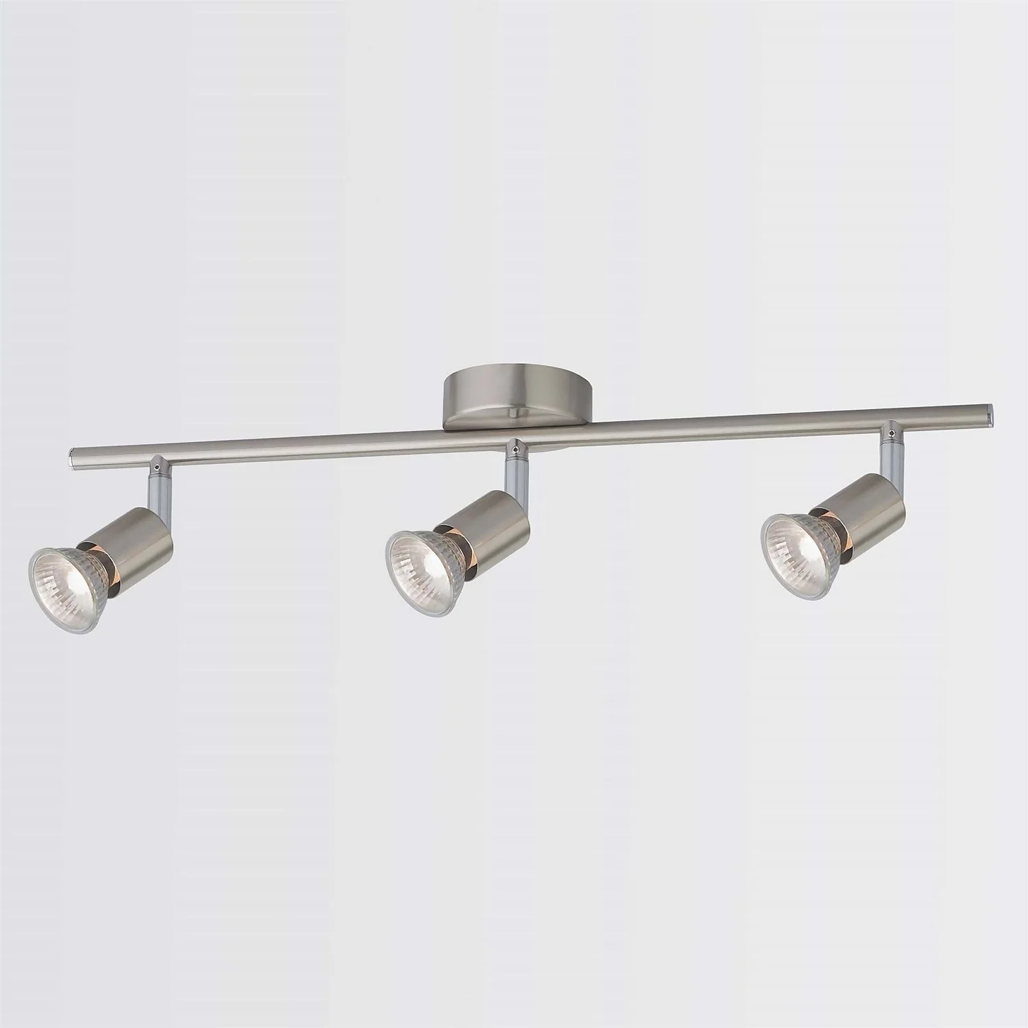 Rochdale 3 Lamp Spotlight Bar - Brushed Stainless Steel 3 Rochdale 3 Lamp Spotlight Bar - Brushed Stainless Steel - Image 3