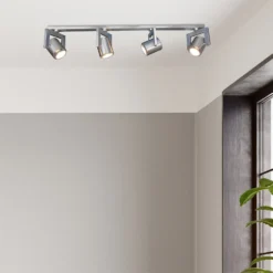 Yorkie 4 Lamp Spotlight Bar - Satin Nickel -None || EGLO || Energizer Sales 12815954 1804843347416628