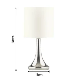 Mia Touch Table Lamp, Cream -None || EGLO || Energizer Sales 12816089 7894833201657000