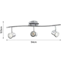 Phoenix 3 Lamp Round Spotlight - Chrome -None || EGLO || Energizer Sales 12816704 3654843348164507