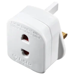 Masterplug Shaver Adaptor White