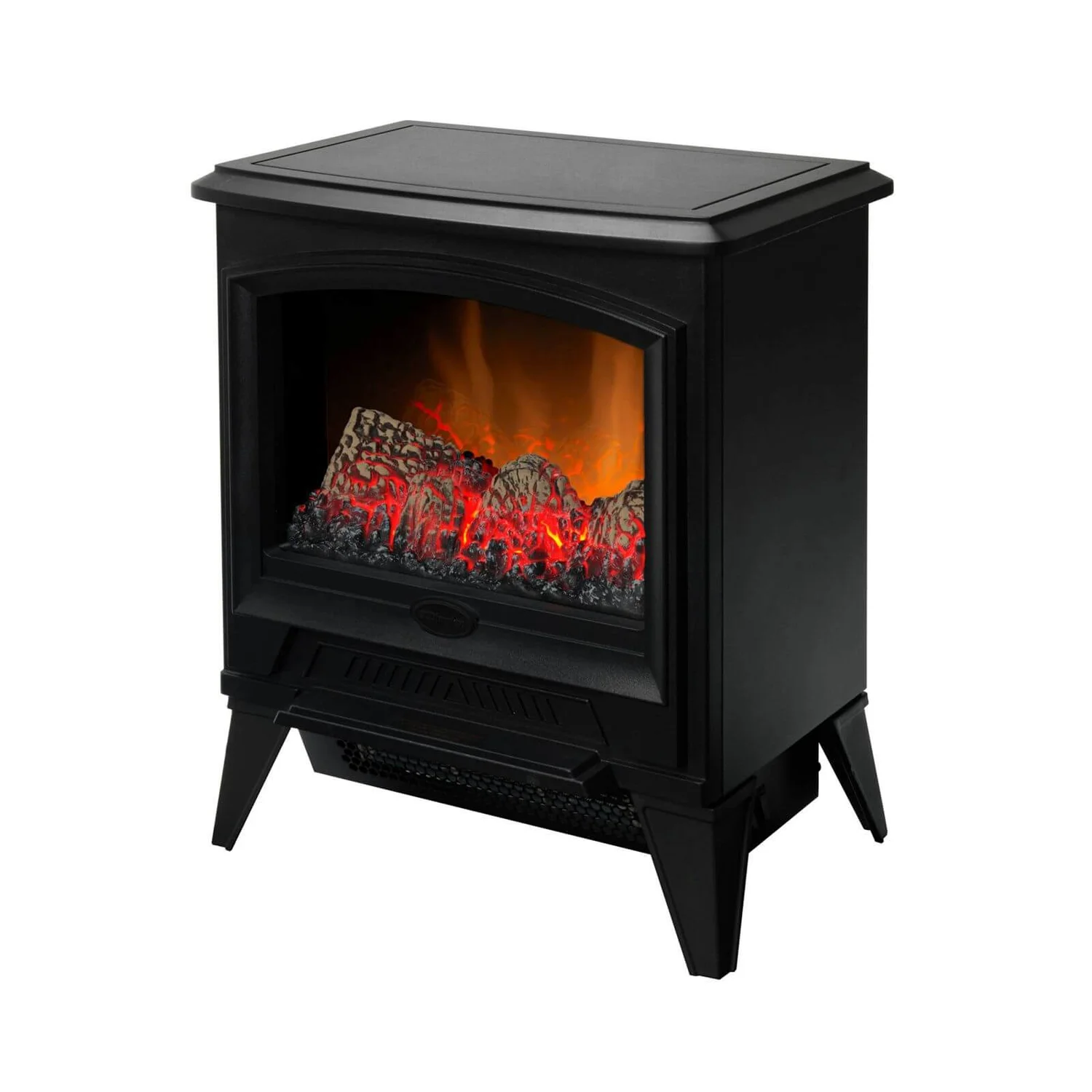 Dimplex Casper Optiflame® 2kW Freestanding Electric Stove With Realistic Log Effect Fuel Bed - Black 2 Dimplex Casper Optiflame® 2kW Freestanding Electric Stove With Realistic Log Effect Fuel Bed - Black - Image 2