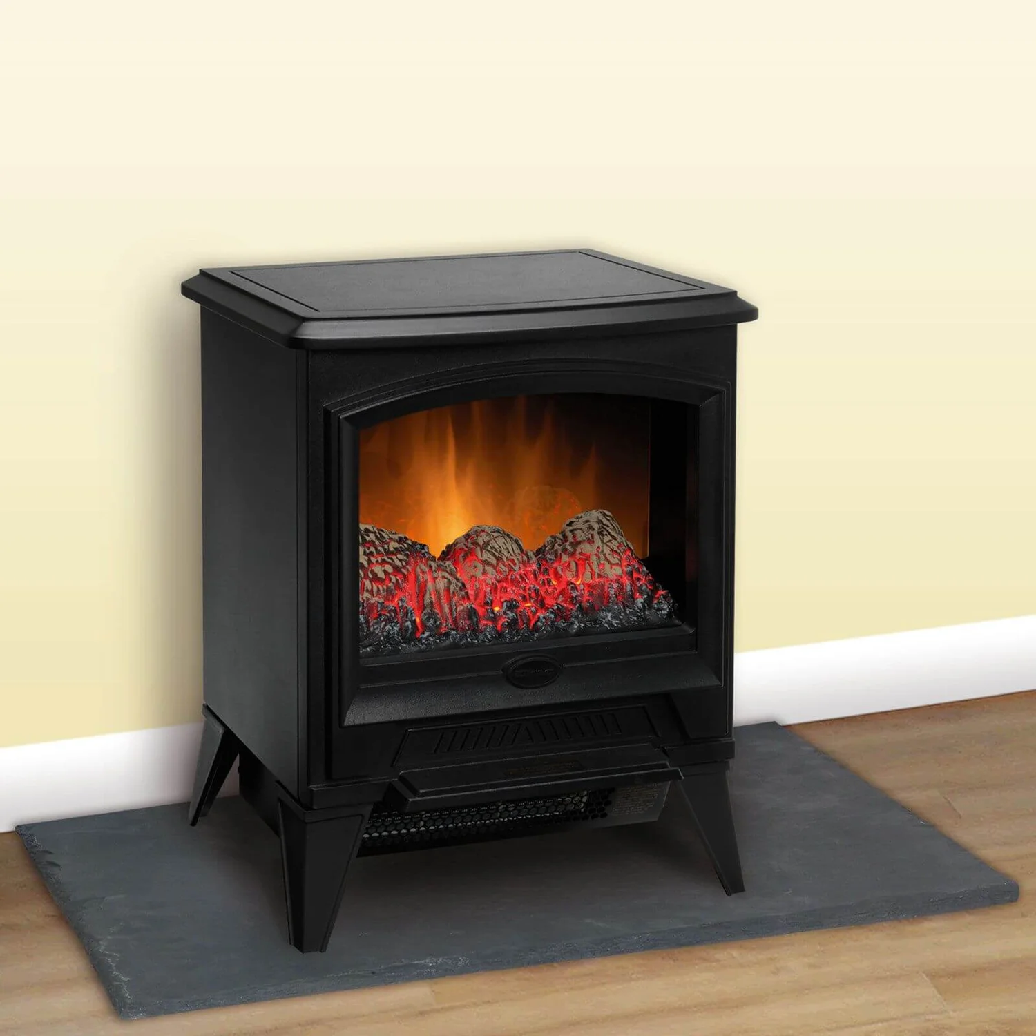 Dimplex Casper Optiflame® 2kW Freestanding Electric Stove With Realistic Log Effect Fuel Bed - Black 4 Dimplex Casper Optiflame® 2kW Freestanding Electric Stove With Realistic Log Effect Fuel Bed - Black - Image 4