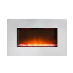 Dimplex Diamantique Optiflame® Electric Fire With Wall Mounted Fitting - Mirrored Glass