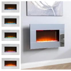 Dimplex Diamantique Optiflame® Electric Fire With Wall Mounted Fitting - Mirrored Glass -None || EGLO || Energizer Sales 12818938 2714833225212886