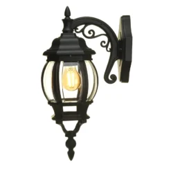 Lutec Canterbury E27 Outdoor Wall Lantern - Black 6 Lutec Canterbury E27 Outdoor Wall Lantern - Black -None || EGLO || Energizer Sales 12819092 1134832977177767