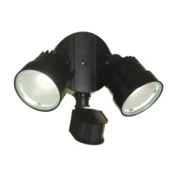 Lutec Shrimp Twin Head Outdoor LED PIR Wall Light - Black -None || EGLO || Energizer Sales 12819186 2094832982731274
