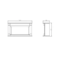 Suncrest Bradbury Electric Fire Suite With Flat To Wall Fitting - White 11 Suncrest Bradbury Electric Fire Suite With Flat To Wall Fitting - White -None || EGLO || Energizer Sales 12820170 5294993139007165
