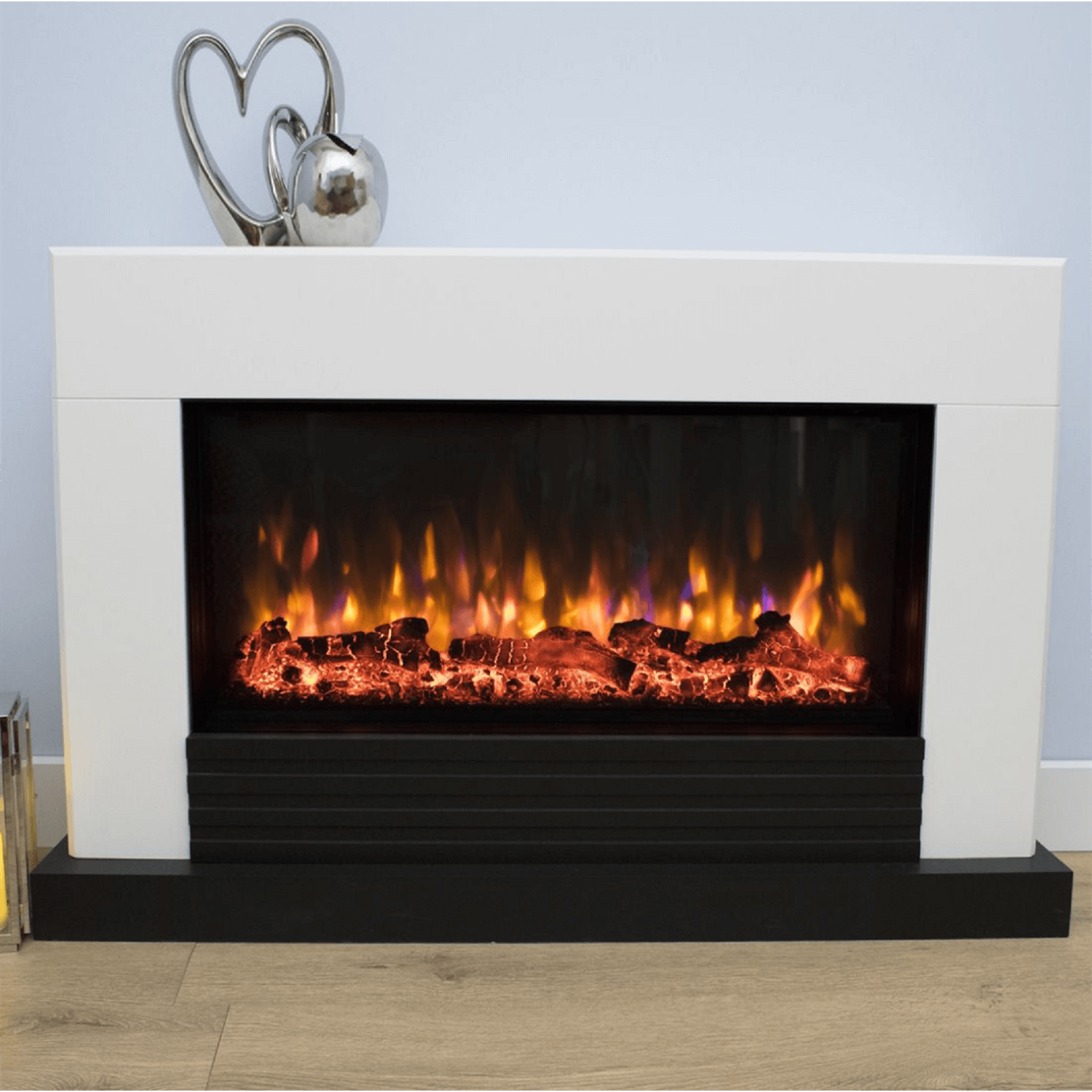 Suncrest Raby Electric Fire Suite With Flat To Wall Fitting - White 1 Suncrest Raby Electric Fire Suite With Flat To Wall Fitting - White