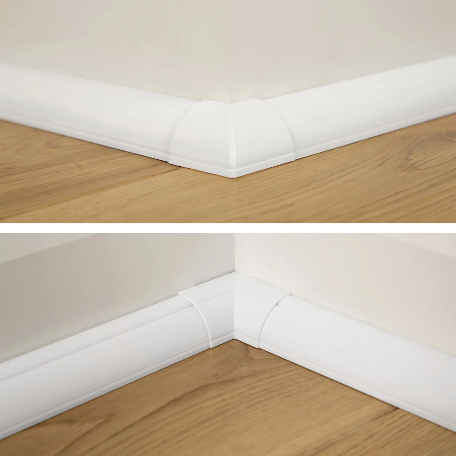 D-Line Quadrant Decorative Trunking Clip Over Internal & External Bends 4 Pack 22mm X 22mm White 2 D-Line Quadrant Decorative Trunking Clip Over Internal & External Bends 4 Pack 22mm X 22mm White - Image 2