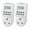 Arlec Weekly Digital Timer Socket White 2 Pack