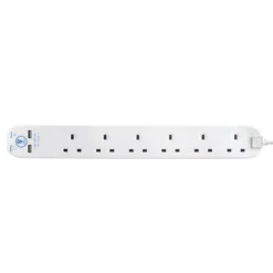 Masterplug 6 Socket 2 USB Surge Extension Lead 2m White -None || EGLO || Energizer Sales 12820920 1964832956877325