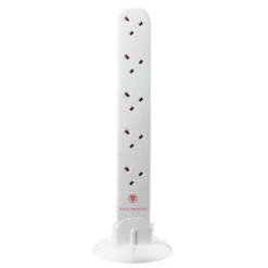 Masterplug 10 Socket 2 USB Surge Tower Extension Lead 1m White -None || EGLO || Energizer Sales 12820924 6184832957485779