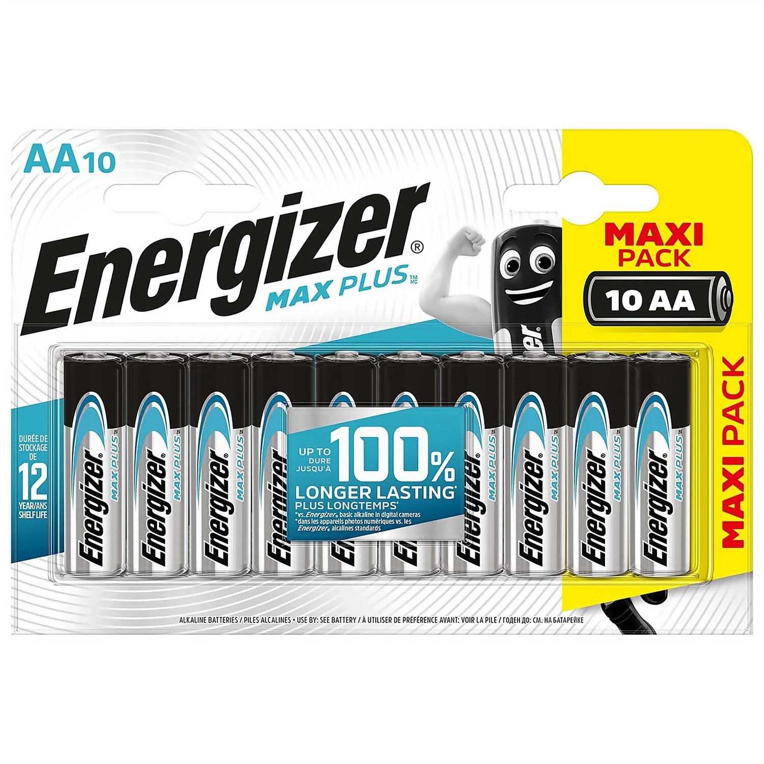 Energizer MAX PLUS Alkaline AA Batteries - 10 Pack 1 Energizer MAX PLUS Alkaline AA Batteries - 10 Pack