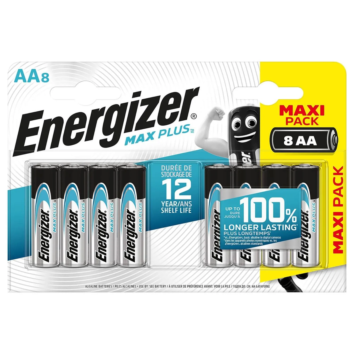 Energizer MAX PLUS Alkaline AA Batteries - 8 Pack 1 Energizer MAX PLUS Alkaline AA Batteries - 8 Pack