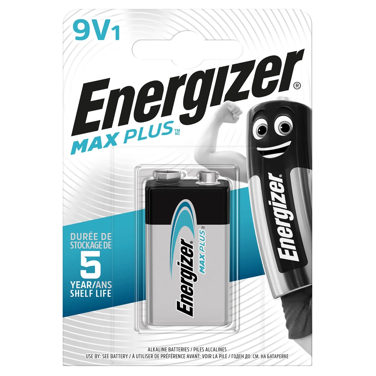 Energizer MAX PLUS Alkaline 9V Battery - 1 Pack 2 Energizer MAX PLUS Alkaline 9V Battery - 1 Pack - Image 2
