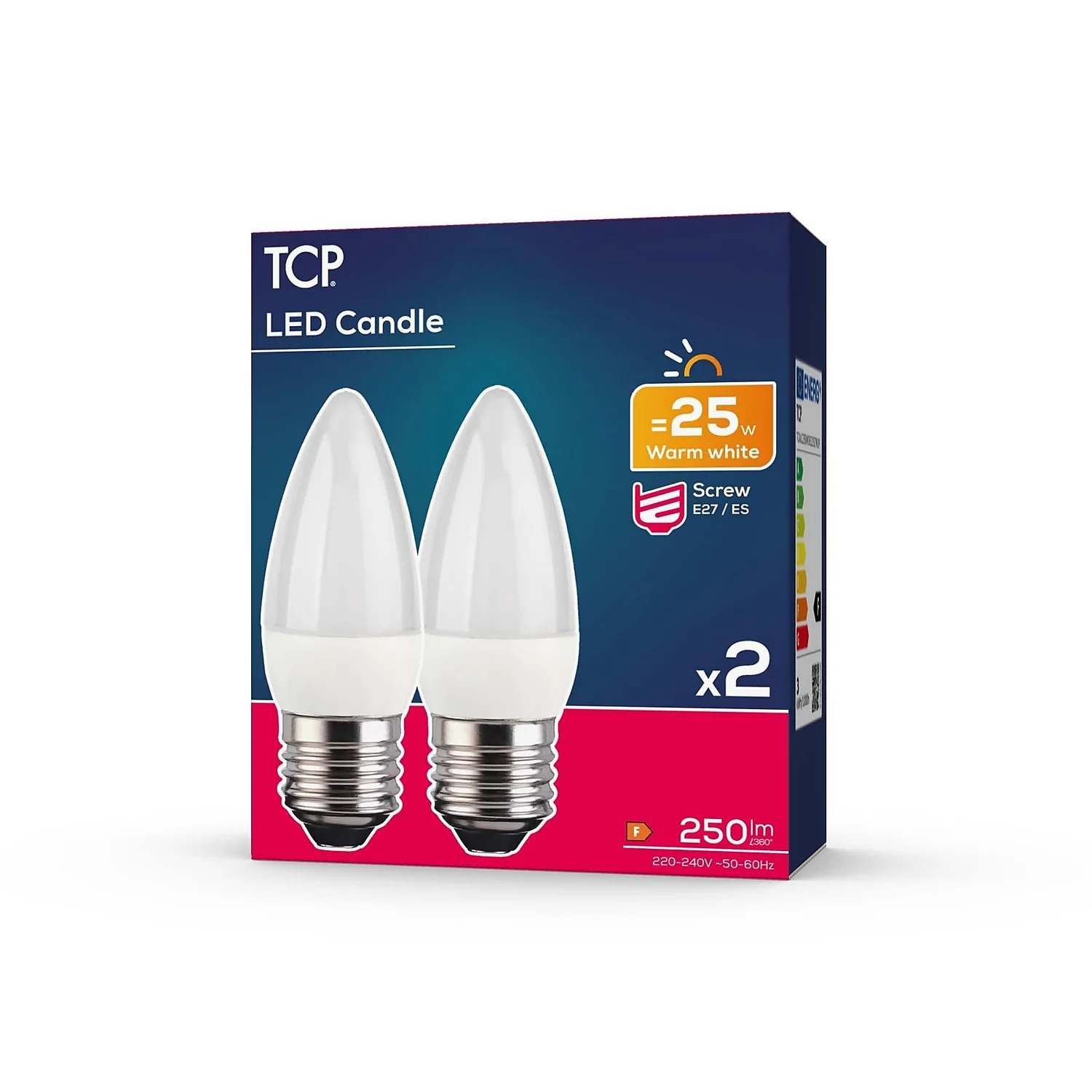 TCP LED Candle 25W ES Warm - 2 Pack 2 TCP LED Candle 25W ES Warm - 2 Pack - Image 2