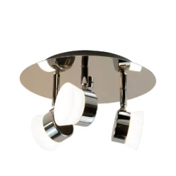 Paisley LED Bathroom Round Plate Spotlight - 3 X 4.5W -None || EGLO || Energizer Sales 12826177 7004958071622001