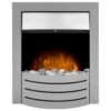 Αδάμ Adam Comet Electric Fire With Inset Fitting - Brushed Steel