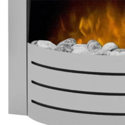 Αδάμ Adam Comet Electric Fire With Inset Fitting - Brushed Steel -None || EGLO || Energizer Sales 12827036 4534833219170259