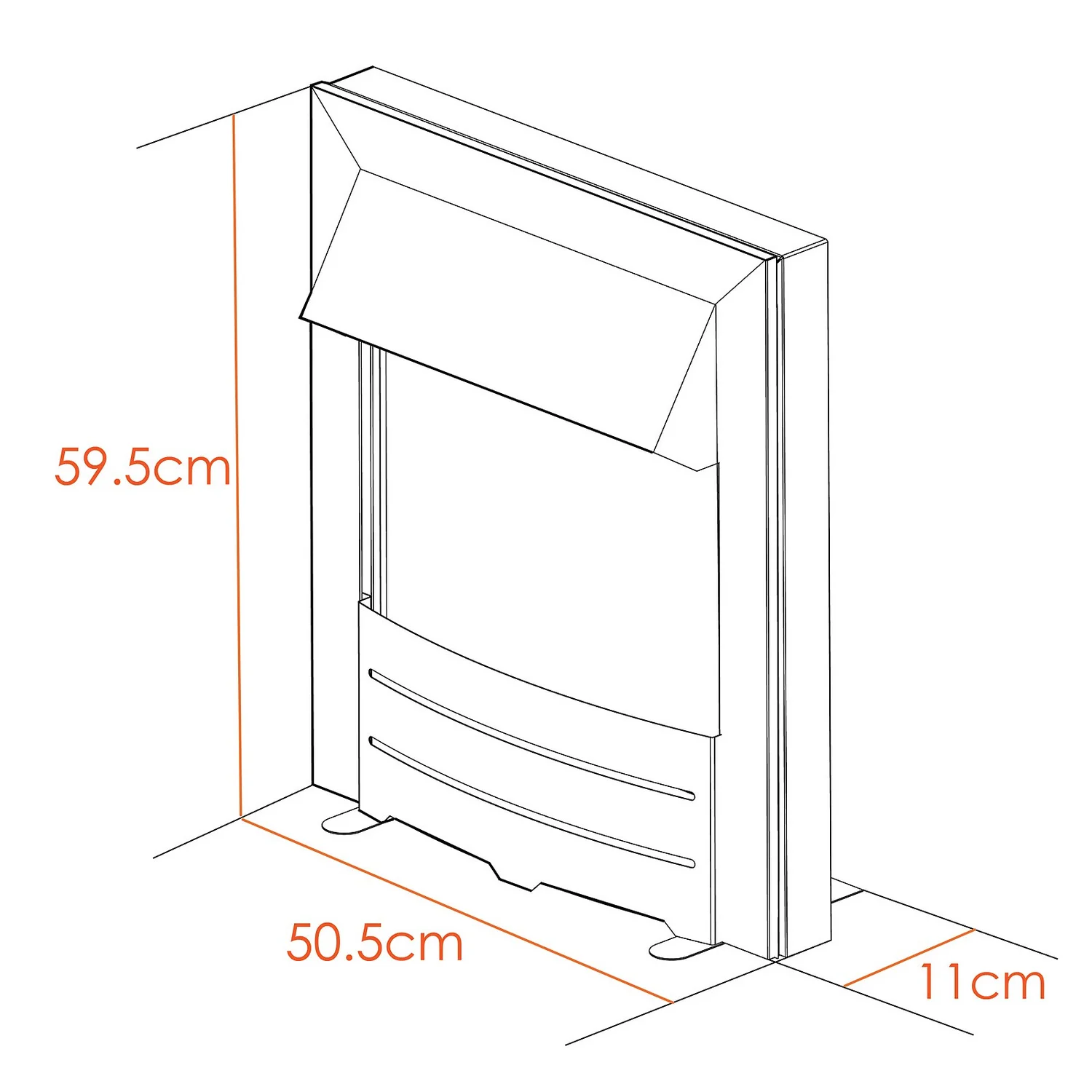 Αδάμ Adam Colorado Electric Fire With Inset Fitting - Black 5 Αδάμ Adam Colorado Electric Fire With Inset Fitting - Black - Image 5