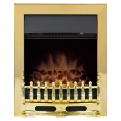 Αδάμ Adam Blenheim Electric Fire With Inset Fitting In Brass